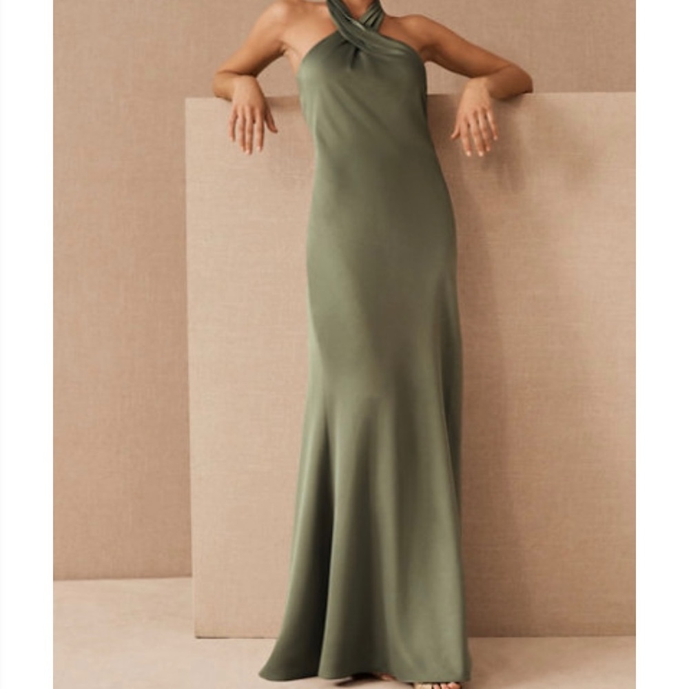 BHLDN Ruby Satin Charmeuse Dress